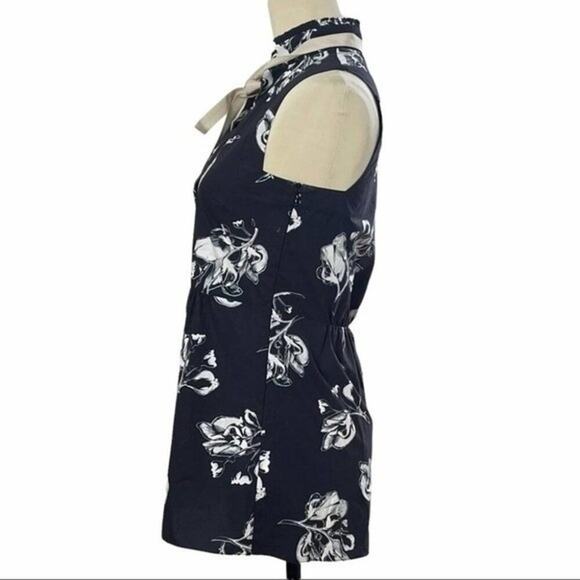 Dorothee Schumacher Sleeveless B/W  Classic Floral Blouse, Career, Coastal,  XS - Picture 4 of 9